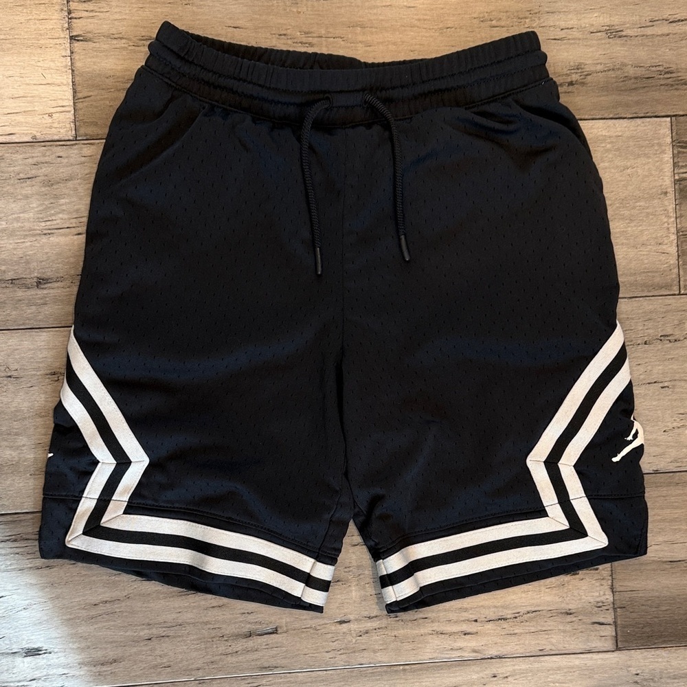 Jordan Black and White Athletic Shorts